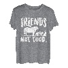 Friends Not Food Vintage Vegan Vegetarisch Veganismus Lebensmittel T-Shirt