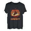 Cowboy Retro Vintage Bullenreiten Stierreiter Geschenk T-Shirt
