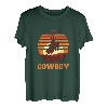 Cowboy Retro Vintage Bullenreiten Stierreiter Geschenk T-Shirt