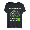Kinder Traktor Trecker Kinder 5. Geburtstag 5 Jahre Mädchen Junge T-Shirt