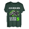 Kinder Traktor Trecker Kinder 5. Geburtstag 5 Jahre Mädchen Junge T-Shirt