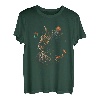 Katze mit Schmetterling, süßes Kätzchen, Schmetterling, Blumen T-Shirt