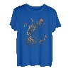 Katze mit Schmetterling, süßes Kätzchen, Schmetterling, Blumen T-Shirt
