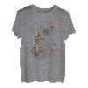 Katze mit Schmetterling, süßes Kätzchen, Schmetterling, Blumen T-Shirt