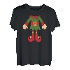 Weihnachtswichtel & Weihnachtself Kostüm Weihnachten Outfit T-Shirt