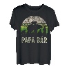 Herren Papa Bär 4 Jungten Vati T-Stück, Lustiges Vatertags Vater T-Shirt