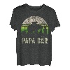 Herren Papa Bär 4 Jungten Vati T-Stück, Lustiges Vatertags Vater T-Shirt