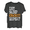 Eat Sleep Cricket Repeat Männer Kinder Spieler Geschenk T-Shirt