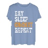 Eat Sleep Cricket Repeat Männer Kinder Spieler Geschenk T-Shirt