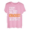 Eat Sleep Cricket Repeat Männer Kinder Spieler Geschenk T-Shirt