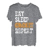 Eat Sleep Cricket Repeat Männer Kinder Spieler Geschenk T-Shirt