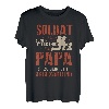 Herren Soldat Papa mit Sohn - Bundeswehr Ehre Soldaten Vater T-Shirt