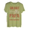 Herren Soldat Papa mit Sohn - Bundeswehr Ehre Soldaten Vater T-Shirt