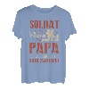 Herren Soldat Papa mit Sohn - Bundeswehr Ehre Soldaten Vater T-Shirt