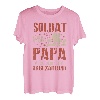 Herren Soldat Papa mit Sohn - Bundeswehr Ehre Soldaten Vater T-Shirt