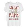 Herren Soldat Papa mit Sohn - Bundeswehr Ehre Soldaten Vater T-Shirt