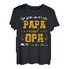Herren Ich habe zwei Titel papa und opa T shirt Geschenkidee Opa T-Shirt