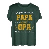 Herren Ich habe zwei Titel papa und opa T shirt Geschenkidee Opa T-Shirt