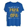 Herren Ich habe zwei Titel papa und opa T shirt Geschenkidee Opa T-Shirt
