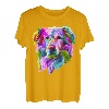 Golden Retriever Pop Art Porträt für Hundebesitzer T-Shirt