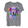 Golden Retriever Pop Art Porträt für Hundebesitzer T-Shirt