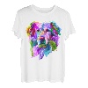 Golden Retriever Pop Art Porträt für Hundebesitzer T-Shirt