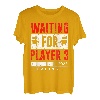 Waiting for Player 3 Werdender Vater Baby Geburt T-Shirt