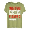 Waiting for Player 3 Werdender Vater Baby Geburt T-Shirt