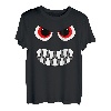 Gruseliges Monster Gesicht Gruppe Kostüm Geburtstag Party Halloween T-Shirt