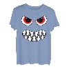 Gruseliges Monster Gesicht Gruppe Kostüm Geburtstag Party Halloween T-Shirt