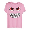 Gruseliges Monster Gesicht Gruppe Kostüm Geburtstag Party Halloween T-Shirt