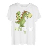 Herren Papasaurus Dinosaurier Vater Papa Sohn Tochter Partnerlook T-Shirt