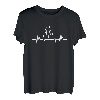 Vater und Sohn EKG Herzschlag Familie Papa Vatertag Männer T-Shirt