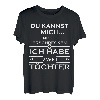 Mädchen Papa Lustiges Eltern Geschenk Vatertag Vater Töchter T-Shirt