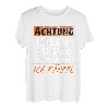 Achtung! Ich bin zu dick zum wegrennen! Ich kämpfe! T-Shirt