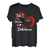 Das Leben ist besser mit einem Dobermann Hundeliebhaber lustig T-Shirt