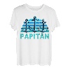 Herren Papitän Vater Papa Kapitän Lustiger Retro Anker Vatertag T-Shirt