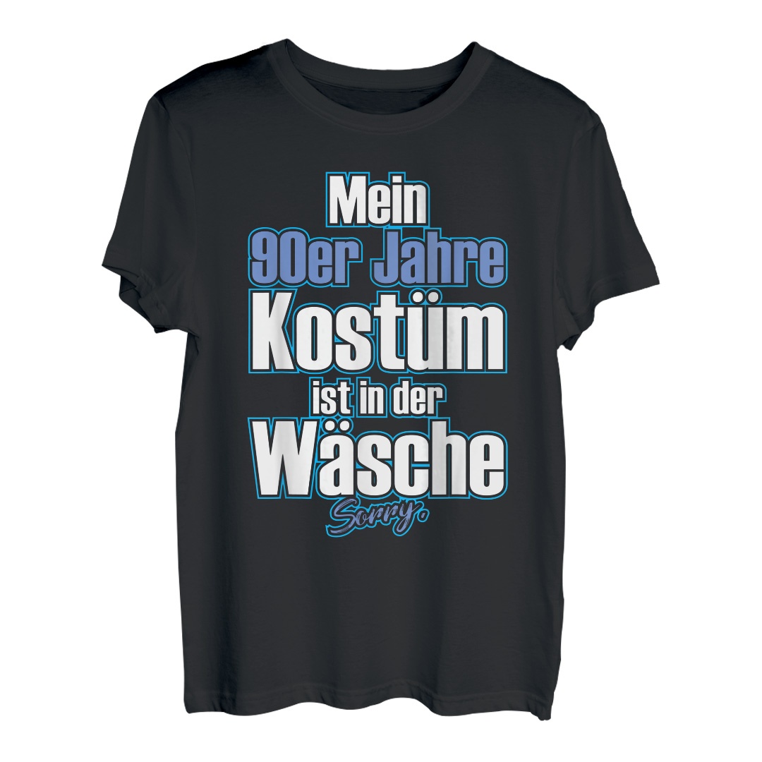 90er Jahre Kostüm Ist In Der Wäsche | Retro Outfit Neunziger T-Shirt