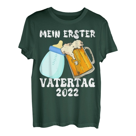 Herren Mein Erster Vatertag 2022 Vatertagsgeschenk Papa 1. Vatertag T-Shirt
