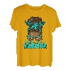 Blaugrünes Band, unordentlicher Dutt, Haar, Myasthenie, Gravis Warrior Geschenke T-Shirt