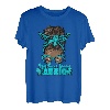 Blaugrünes Band, unordentlicher Dutt, Haar, Myasthenie, Gravis Warrior Geschenke T-Shirt