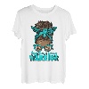 Blaugrünes Band, unordentlicher Dutt, Haar, Myasthenie, Gravis Warrior Geschenke T-Shirt