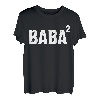 Herren Baba hoch zwei | Türkischer Papa Vaterschaft zweites Kind T-Shirt