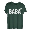 Herren Baba hoch zwei | Türkischer Papa Vaterschaft zweites Kind T-Shirt
