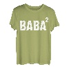 Herren Baba hoch zwei | Türkischer Papa Vaterschaft zweites Kind T-Shirt