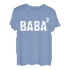 Herren Baba hoch zwei | Türkischer Papa Vaterschaft zweites Kind T-Shirt