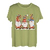 Drei Zwerge Girlande Hut Zwerg Weihnachtsbaum Lichter T-Shirt
