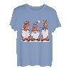 Drei Zwerge Girlande Hut Zwerg Weihnachtsbaum Lichter T-Shirt