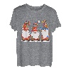 Drei Zwerge Girlande Hut Zwerg Weihnachtsbaum Lichter T-Shirt