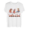 Drei Zwerge Girlande Hut Zwerg Weihnachtsbaum Lichter T-Shirt